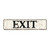 Guangpat Exit Street Signs Customized Exit Metal Sign Vintage Exit Decor Aluminum Metal Sign Farmhouse Metal Wall Sign Rustic Wall Art for Bedroom Kitchen Cafe Bar Office Garage 24x6in