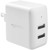 Amazon Basics 24W Two Port USB-A Wall Charger (2.4 Amp per port) for Phones (iPhone 14/13/12/11/X, Samsung, and more), White