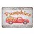 UHVD Farm Fresh Pumpkins Hayrides Caramel Apples Cider Red Truck 12"x8" Retro Vintage Metal Tin Sign Home Coffee Bar Farmhouse Dining Room Wall Art Decor Sign Plaque