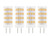 Lamsky GY6.35 LED Bulb 5W Equivalent to 50W Halogen,AC/DC 12V Warm White 2700K,GY6.35 Bi-pin Base JC Type Light Bulb for Pendant Light,Desk Light,Landscape Lighting,Non-dimmable(4-Pack)