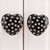 8 Pack Cabinet Knobs|Heart Etched Heart Farmhouse Knobs for Cabinets|Black Knobs for Dresser Drawer Kids|Ceramic Modern Dresser Knobs|Pull Knobs for Cabinets Drawers|Farmhouse Kitchen Cabinet Pull