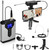 Depusheng Microphone System Headset Mic/Lavalier Lapel Mic with Rechargeable Bodypack Transmitter & Receiver 1/4" Output for Phone, PA Speaker, Computer,DSLR Camera, Recording, Teaching Q7