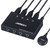 USB Switch Selector 4 Port, MLEEDA USB KVM Switcher 4 Computers Sharing 4 USB Devices Mouse Keyboard Printer Scanner,Wired Remote Button and 4 USB Cable Included
