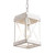 Fivess Lighting Modern Farmhouse Antique White Distressed Pendant Light with Wood and Metal Cage, One-Light Adjustable Chains Rustic Mini Pendant Lighting Fixture for Kitchen Island Cafe Bar