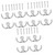 Alipis 12 Pcs Hook up Heavy Duty Clothes Hanger Rack Metal Hangers Heavy Duty Towel Hangers Wall Clothes Rack Heavy Duty Wall Hook Wall Mounted Hook Hanging Hooks Towels Hook Modern Hooks
