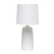 Simple Designs LT2085-OFF Textured Linear Pottery Ceramic Table Lamp, Off White