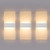 Modern LED Wall Sconce Lighting Fixture Lamps 12W Warm White 2700K Up and Down Indoor Acrylic Wall Lights Not Dimmable for Living Room Bedroom Hallway Conservatory(3 Pack)