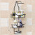 Trusthere Shower Caddy, Hanging Shower Caddy Over Shower Head, Bathroom Hanging Shower Organizer, Over Head Shower Caddy Shower Storage for Shampoo, Conditioner, Body Wash, Soap, Razors (Black Caddy)