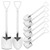 Shovel Spoon Set Tea Spoons 20Pcs Mini Shovel Spoons Stainless Steel Dessert Spoons Mixing Spoon Coffee Spoons Ice Cream Spoon Decorative Tableware Stainless Steel Spade Spoon Tea Spoons