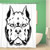 Awowee Bathroom Shower Curtain Pitbull Pit Bull American Bully Dog Tattoo Head Angry 72x72 inches Waterproof Bath Curtain Set with Hooks