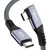 QCEs USB 4 Cable for Right Angle Thunderbolt 4 Cable 3.3Ft, USB C Data Cable 40Gbps Transfer, 8K60Hz Video Display, 100W PD Charging Compatible with Thunderbolt 3 MacBook Mac iMac, External SSD, eGPU