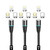 NetDot Magnetic Charging Cable,3in1 Gen12 3 Pack (6.6ft) Max 18W Fast Charging Magnetic Phone Charger and Data Transfer Magnetic Charger for Micro USB, USB-C/Type c and i-Product