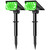 20 LEDs Solar Spotlights Outdoor,IP65 Waterproof Solar Powered Landscape Spotlights 2-in-1 Wall Light, Outdoor Solar Landscaping Lights Auto On/Off for Yard Garden 2Pack (Green)