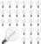 G40 Led Replacement Light Bulbs, 1W Shatterproof Globe Plastic Bulb Fits E12 or C7 Candelabra Screw Base, 1.5 Inch Dimmable Light Bulbs for Indoor Outdoor Patio Decor, 2200K, Warm White, 50 Pack