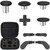 Elite Controller Paddles,Metal Replacement Thumbsticks,Standard D-pad for Xbox Elite Controller Series 2 Core,Accessories Kit for Xbox One Elite 2 (Black)