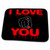 3dRose I Love You red text, female finger pointed at you on black - Dish Drying Mats (ddm-272114-1)