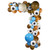 Cowboy Balloons Garland Arch Party Decorations, 118 Pack Neutral Brown Coffee White Blue Cow Printed Various Sizes Balloon for Western CowBoy Themed Party Baby Shower Farm Birthday Party Decor