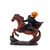 TTKX-BLTU Headless Horseman Statue Headless Horseman Horror Sculpture Black Horseman Statue Holding a Pumpkin, for Desktop Bookshelf Decoration Home Decoration Party Gifts Christmas (Brown)
