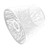 OSALADI E27 Tree Shadow Lamp Shade, Clip On Table Lampshade Hollow out Metal Lampshade Light Lampshade for Table Lamp, 19X19X19cm, White