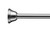 Croydex Stick n Lock No Drill Stainless Steel Adhesive Tension Rod, 23in-40in, Brushed Nickel