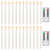 Led Taper Candles 24 Pack, Flameless Flicker Taper Candles with Remote and Timer, 10 Inch LED Taper Candles Battery Operated, Flickering Taper Candles for Valentine's Day Wedding Party Birthday