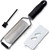 Musment Citrus Lemon Zester & Cheese Grater - Parmesan Cheese, Lemon, Ginger, Garlic, Nutmeg, Vegetables, Fruits - Razor-sharp Stainless Steel Blade Protective Cover, Dishwasher Safe (Wide Black),L