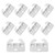 Rear Drawer Slide Glides Bottom Mount Plastic Drawer Guides Cabinet Dresser Drawer Track Guide Brackets Drawer Track Replacement Parts Hardware