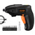 ALEAPOW Cordless Screwdriver, 4V 2000mAh Electric Screwdriver, USB Rechargeable, 10 Pcs Screwdriver Bits, 3-LED Battery Indicator, Compact, and Lightweight