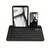 Holkonbe Multi-Device Bluetooth Keyboard, Rechargeable Wireless Bluetooth Keyboard with Stand Slot, Support 2 Devices for iPad Tablet Smartphone MacBook iOS Windows Android