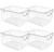 Clear Plastic Storage Bins, Perfect for Kitchen Organization or Pantry Organization and Storage, Fridge Organizer Plastic Bins, Pantry Organization and Storage Bins, Cabinet Organizers