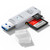 USB 3.0 SD Card Reader for PC, Micro SD Card to USB Adapter, Card Reader for Camera Memory Card Reader, Wansurs Card Reader for Laptop (1 Pack USB3.0 White)
