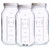 eleganttime 64 oz Mason Jar Wide Mouth 3 Pack,Large Half Gallon Mason Jar with Airtight Lid,Big 1/2 Gallon Big Mason Jars for Canning,Pickling, Fermentation and Preservation