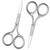 2Pcs Eyebrow Scissors, Small Scissors for Hair, Eyebrows, Nose Hair, Beard, Eyelashes, Cuticle. Stainless Steel Fine Straight Tip Nose Hair Scissors -ASONTAO