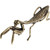 IMIKEYA Gold Praying Mantis Figurines: Vintage Brass Mantis Statues Decorative Brass Animal Ornament DIY Craft Small Brass Metal Mantis Desktop Ornament for Rustic Home Decor Wall Art Gift
