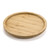 Round Bamboo Tray, Wood Plates, Wooden Serving Platter, Charcuterie Serving Board for Dinning / Coffee Table, 7.9 inch