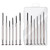 Hanyue 6Pcs Precision Screwdriver Set Slotted Phillips Mini Screwdriver for Watch Jewelry Glasses Disassembly Repair Hand Tools Kit