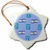 3dRose Israel Flag and Emblem Pattern on a Light Blue Background. - Ornaments (orn-110033-1)