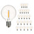 SUNTHIN 25 Pack G40 LED Bulbs, 1W LED Bulbs with E12 Base, 5 Watt Incandescent Bulbs Equivalent, Warm White 2700K, Replacement Bulbs for Globe String Lights, Indoor & Outdoor Use