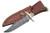 Damascus Szco Supplies Brass Guard Bowie Knife