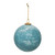Creative Co-Op Glass Ball Ornament, Marbled Light Blue Finish