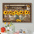 Sunflower Canvas Painting Sunflower Wall Art It's Okay Canvas Print Artwork Sunflower Painting Decor for Bathroom Decor Simple Sunflower Painting Picture For Office Picture Frameless (7.9InchX11.8Inch)