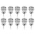 DC Power Plug Jack 10Pcs DC Power Supply Female Jack Socket W Thread Metal Panel Mount Connector DC099 Power Connector, Electronics Cable Connectors