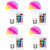 YKNAWOIR 4PCS RGB Color Changing Light Bulb with Remote Control, RGBW LED Light Bulb A19 E27 5W 450LM 12 Color Choices for Party Bedroom Home