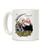 LookHUMAN Skeleton Drinking Wine White 11 Ounce Ceramic Coffee Mug