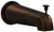 Danze D606425BR 8-Inch Wall Mount Tub Spout with Diverter, Tumbled Bronze