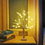 pete mici 24 LED Birch Tree with Lights 2FT Warm White Lighted Birch Tree Tabletop Centerpiece Battery Operated&USB Powered Artificial Tree Lamp for Wedding Home Decoration