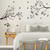 Runtoo Tree Branch Wall Art Decals Black Birds Leaves Wall Stickers for Bedroom Living Room Nursery Wall Decor