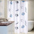 meioro Shower Curtain or Liner White Waterproof Fabric PEVA Bathroom Curtains Ocean Theme Bath Curtain Liners with Curtain Hooks (70" x 70", Blue Seashells Conch)