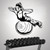 BOEERLCNL Sport Fitness Ball Woman Workout Wall Sticker Gym Sticker Home and Gym Decoration Movable, Black, 42x41cm