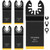 JTWEB 5 PC Titanium Oscillating Multitool Blades, Titanium Oscillating Tool Blades for Metal Nails Wood Plastic Hard Material Oscillating Saw Blades Metal Cutting fit Dewalt Milwaukee Fein Multimaster